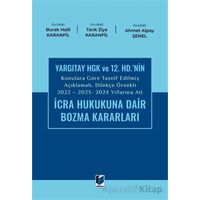 2022 - 2023 - 2024 Yıllarına Ait İcra Hukukuna Dair Bozma Kararları
