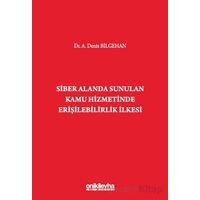Siber Alanda Sunulan Kamu Hizmetinde Erişilebilirlik İlkesi