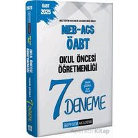 2025 MEB-AGS-ÖABT Okul Öncesi Öğretmenliği Tamamı Çözümlü 7 Deneme