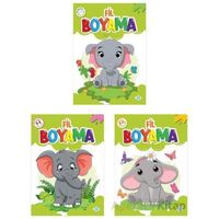 Fil Boyama Seti (3 Kitap) Dokuz Çocuk