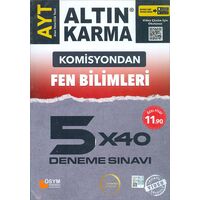 AYT Fen Bilimleri 5x40 Deneme Sınavı (Kampanyalı) Altın Karma