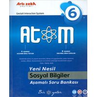 6.Sınıf ATOM Sosyal Bilgiler Aşamalı Soru Bankası (Kampanyalı) Artı Zeka Yayınları