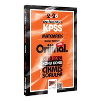 2026 KPSS Lise-Önlisans Matematik Orijinal 2010-2024 Konu Konu Çıkmış Sorular Yargı Yayınevi