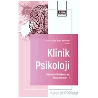 Klinik Psikoloji Alanında Uluslararası Araştırmalar - I