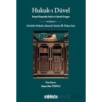 Hukuk-ı Düvel - Kemal Paşazade Said - On İki Levha Yayınları