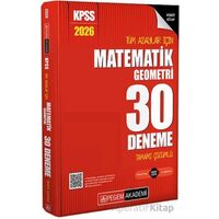 2026 KPSS Tüm Adaylar İçin Matematik-Geometri 30 Deneme Tamamı Çözümlü