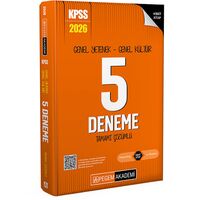 2026 KPSS Tamamı Çözümlü 5 Deneme Pegem Akademi