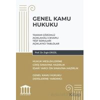 Genel Kamu Hukuku - Hukuk Mesleklerine Giriş Sınavlarına Hazırlık - Ergin Ergül - Adalet Yayınevi