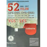 Konularına Göre Düzenlenmiş 52 Yılın LYS-ÖSSCoğrafya Soruları ve Ayrıntılı Çözümleri 1966 - 2017