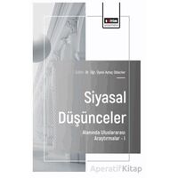Siyasal Düşünceler Alanında Uluslararası Araştırmalar – I