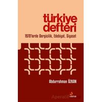 Türkiye Defteri - Abdurrahman Özkan - Kriter Yayınları