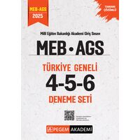 Pegem 2025 MEB AGS Tamamı Çözümlü Türkiye Geneli 4-5-6 (3lü Deneme Seti)