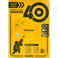 8.Sınıf 40lı İngilizce Deneme Hız Yayınları