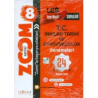 8.Sınıf LGS Zoom T.C. İnkılap Tarihi ve Atatürkçülük 24 lü Deneme Sınavı Günay Yayınları