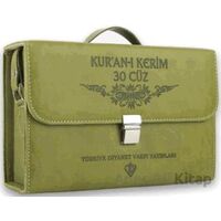 Kuranı Kerim Orta Boy 30 Cüz Yeşil Çanta Kare Kodlu - Kolektif - Türkiye Diyanet Vakfı Yayınları