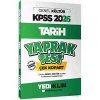 2026 KPSS - AGS Genel Kültür Tarih Çek Kopart Yaprak Test - Yediiklim Yayınları