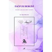 Fağfur Dergisi - Hilal Özkaya - Paradigma Akademi Yayınları
