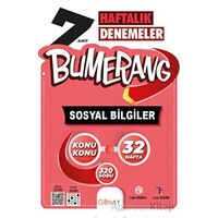 7. Sınıf Bumerang 32 Haftalık Sosyal Bilgiler Denemeleri (Kampanyalı) Günay Yayınları