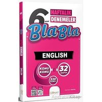 6. Sınıf İngilizce Bla Bla Haftalık Denemeler (Kampanyalı) Günay Yayınları