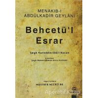 Behcetü’l Esrar - Şeyh Nureddin Ebul Hasan - Onur Kitap