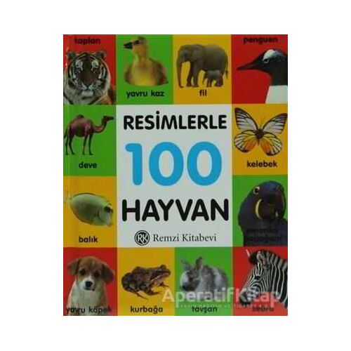 Resimlerle 100 Hayvan (Küçük Boy) - Kolektif - Remzi Kitabevi