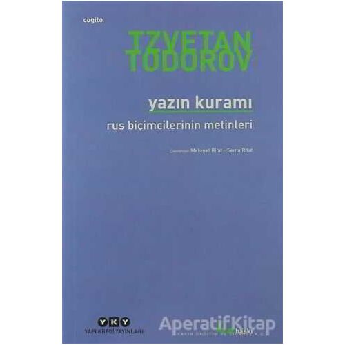 Yazın Kuramı - Tzvetan Todorov - Yapı Kredi Yayınları