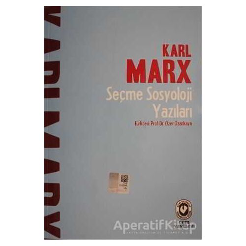 Seçme Sosyoloji Yazıları - Karl Marx - Cem Yayınevi