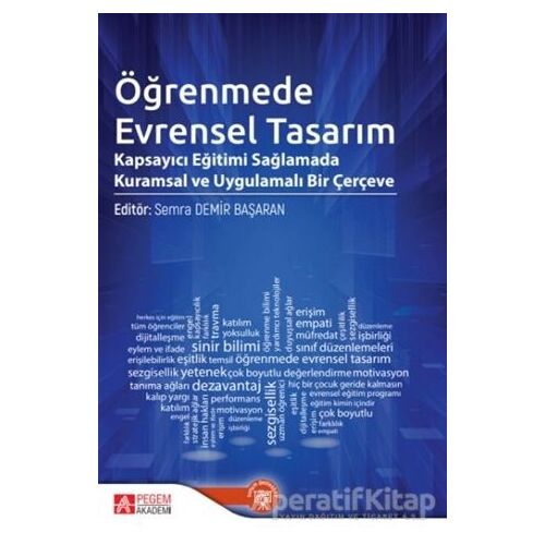 Öğrenmede Evrensel Tasarım - Mustafa Öztürk - Pegem Akademi Yayıncılık
