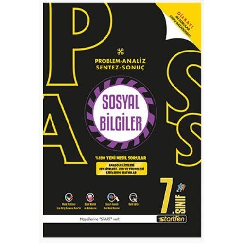 7. Sınıf Sosyal Bilgiler PASS Soru Bankası Startfen Yayınları