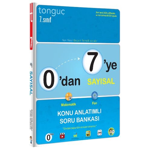 0’dan 7’ye Sayısal Konu Anlatımlı Soru Bankası Tonguç Akademi