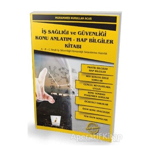 İş Sağlığı ve Güvenliği İSG Konu Anlatım - Hap Bilgiler Kitabı