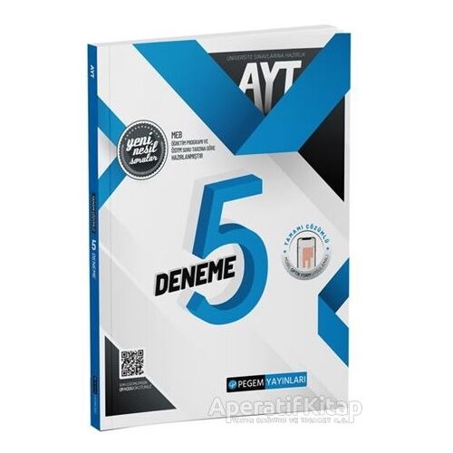 2021 AYT Tamamı Çözümlü 5 Deneme - Kolektif - Pegem Akademi Yayıncılık