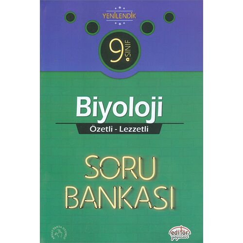 Editör 9. Sınıf VIP Biyoloji Özetli Lezzetli Soru Bankası