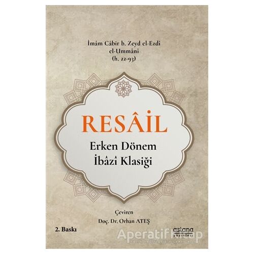 Resail Mektuplar - İmam Cabir b. Zeyd el-Ezdi - Astana Yayınları