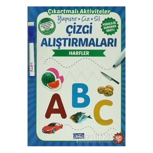 Çizgi Alıştırmaları - Harfler (4 Yaş) - Kolektif - Parıltı Yayınları