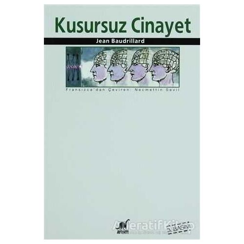 Kusursuz Cinayet - Jean Baudrillard - Ayrıntı Yayınları