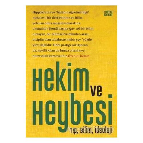 Hekim ve Heybesi - Beltan Özen Demir - Nota Bene Yayınları