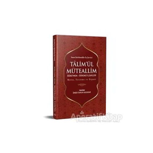 Talimül Müteallim Öğretmen - Öğrenci İlişkileri (Şamua)