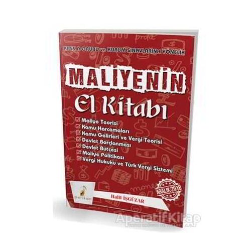 Maliyenin El Kitabı - Halil İşgüzar - Pelikan Tıp Teknik Yayıncılık