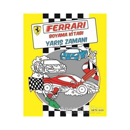 Ferrari Boyama Kitabı: Yarış Zamanı - Kolektif - Beta Kids