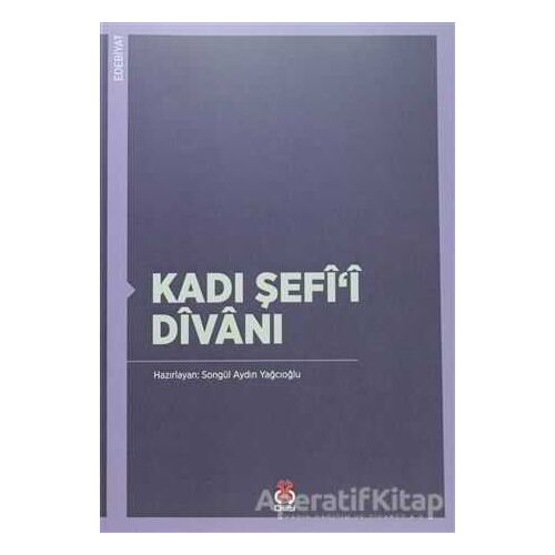 Kadı Şefii Divanı - Songül Aydın Yağcıoğlu - DBY Yayınları