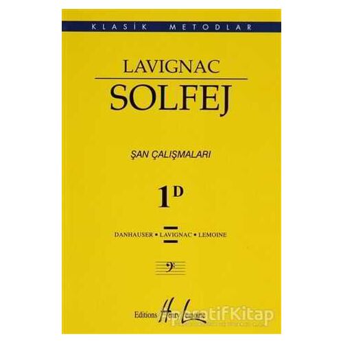 Lavignac Solfej 1D (Küçük Boy) - Danhauser - Porte Müzik Eğitim Merkezi
