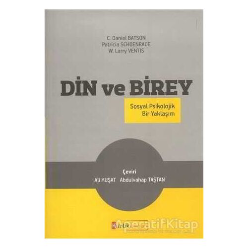 Din ve Birey - Patricia Schoenrade - Kimlik Yayınları