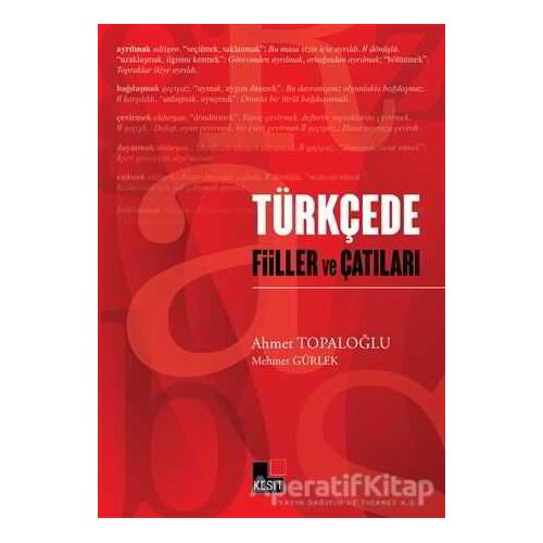 Türkçede Fiiller ve Çatıları - Ahmet Topaloğlu - Kesit Yayınları