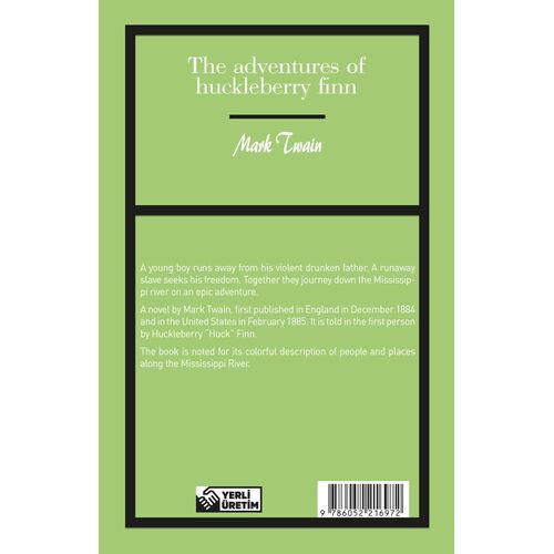 The Adventures Of Huckleberry Finn - Mark Twain (Stage-1) Aperatif Kitap