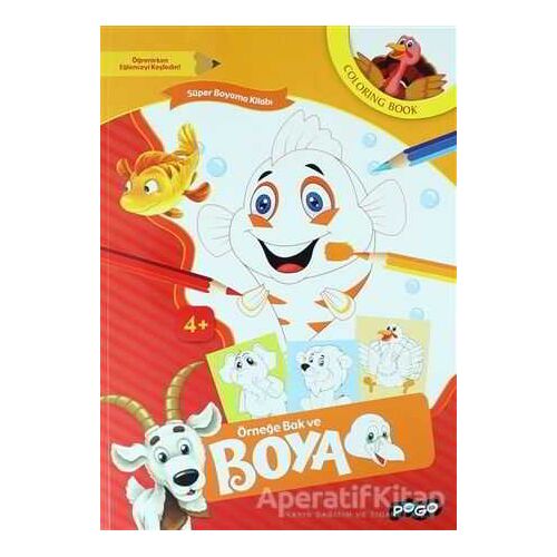 Örneğe Bak ve Boya - Turuncu - Kolektif - Pogo Çocuk