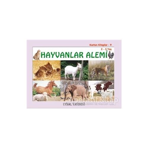 Karton Kitaplar 9 - Hayvanlar Alemi - Mürşide Uysal - Uysal Yayınevi
