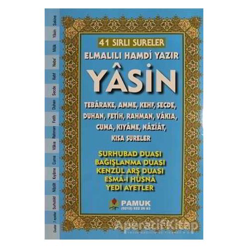 41 Sırlı Sureler Yasin (Kod: 206) - Elmalılı Muhammed Hamdi Yazır - Pamuk Yayıncılık