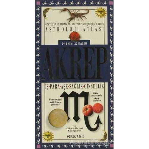 Astroloji Atlası Akrep 24 Ekim / 22 Kasım İş - Para - Aşk - Sağlık - Cinsellik