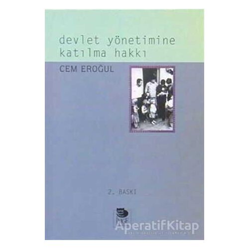 Devlet Yönetimine Katılma Hakkı - Cem Eroğul - İmge Kitabevi Yayınları